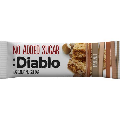 Diablo No Added Sugar Hazelnut Muesli Bar (30g)