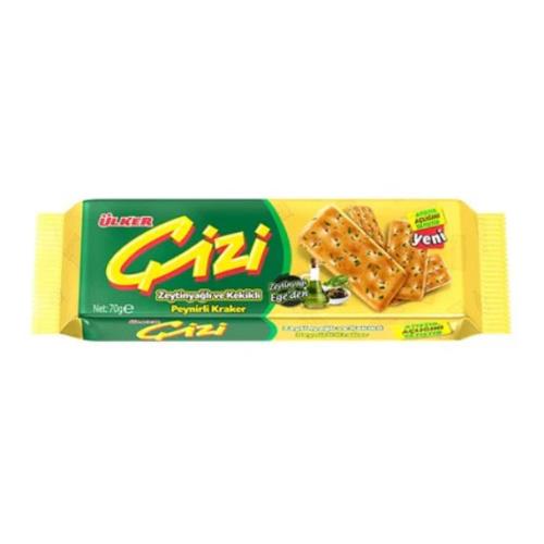 Ulker Cizi Olive Oil & Thyme Cheese Cracker (Zeytinyagli Kekikli Peynirli Kraker) 70G