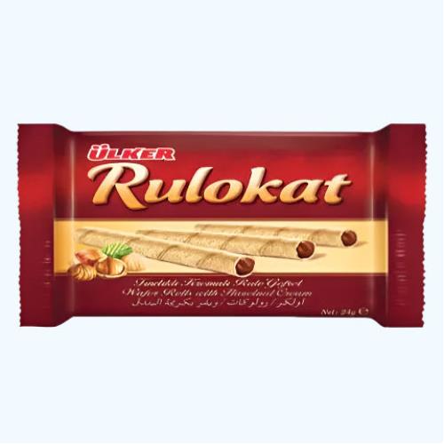 Ulker Rulokat with Hazelnut Cream (Findik Kremali Gofret) 42 g