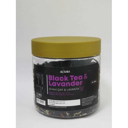 Ali Baba Black Tea & Lavender (Kavanoz Siyah Cay & Lavanta) 100 g