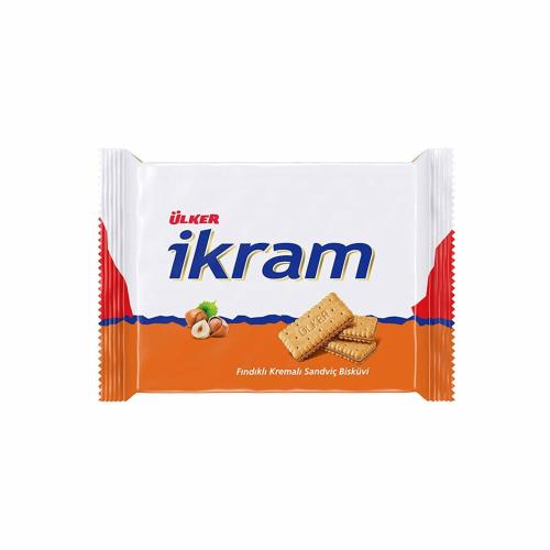 Ulker Ikram Sandwich Biscuits With Hazelnut Cream (Findikli Kremali) 84 Gr 3 Pcs