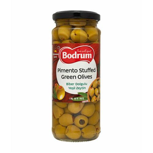 Bodrum Olives Pimento Stuffed With Pepper Paste (Biber Dolgulu Yesil Zeytin) 680g