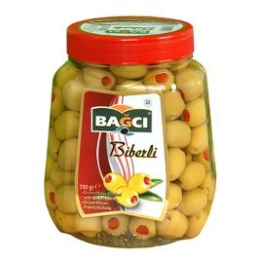Bagci Stuffed Green Olive (Biberli Yesil Zeytin)  Pet 700 Gr