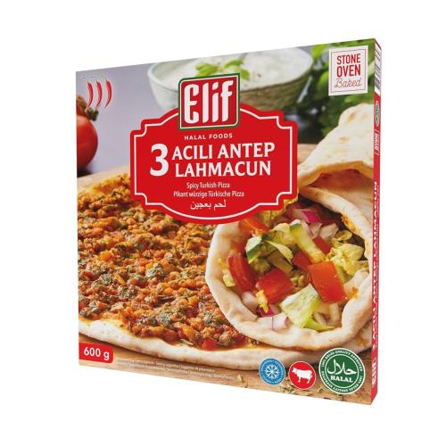 Elif 3 Antep Acili Lahmacun 600g