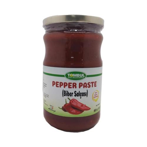 Tombul Natural Homemade Mild Pepper Paste (Ev Yapimi Tatli Biber Salcasi) 660 cc