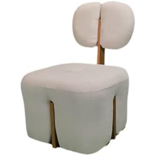 UPHOLSTERED OCCASIONAL ACCENT CHAIR (IVORY WHITE)