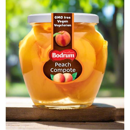 Bodrum Peach Compote (Seftali Kompostosu) 680g