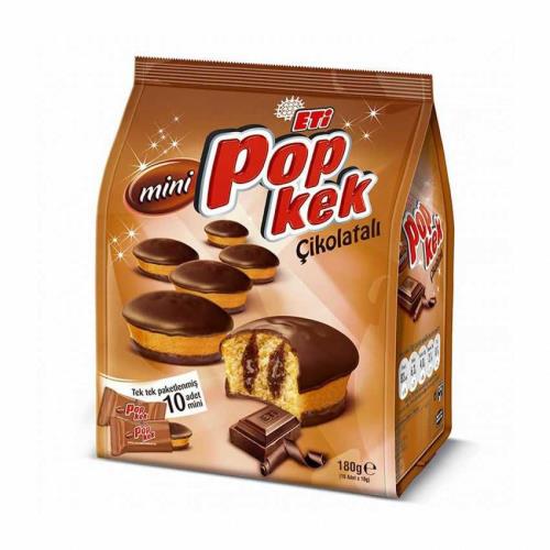 Eti Popkek Mini Cake With Chocolate (Bags) 180 Gr