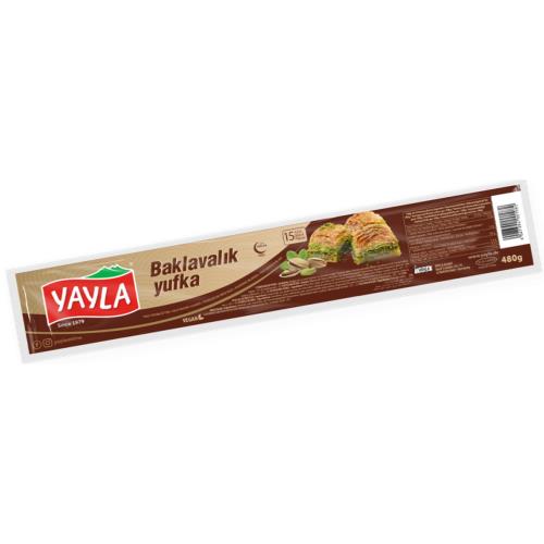 Yayla Filo Pastry Leaves for Baklava (Baklavalik Yufka) 480 Grams