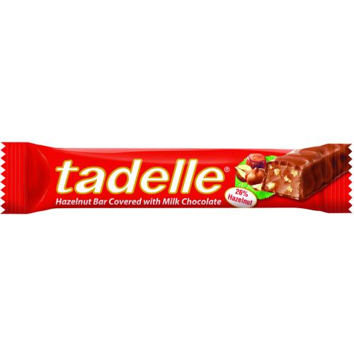 Tadelle Hazelnut With Milk Chocolate Bar 30 Gr