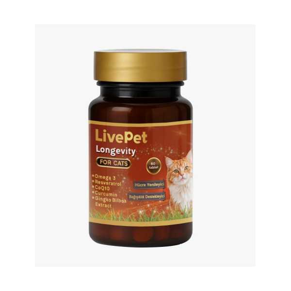 LIVEPET LONGEVITY & IMMUNE SUPPORT FOR CATS
