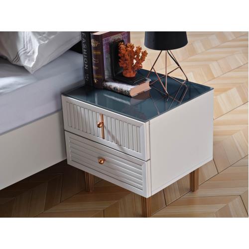 Aren Bedside Table - Sea Green
