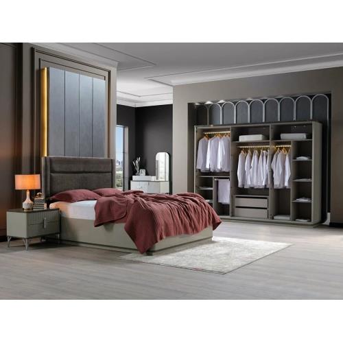 Serra Wardrobe (Chrome) 6 Doors