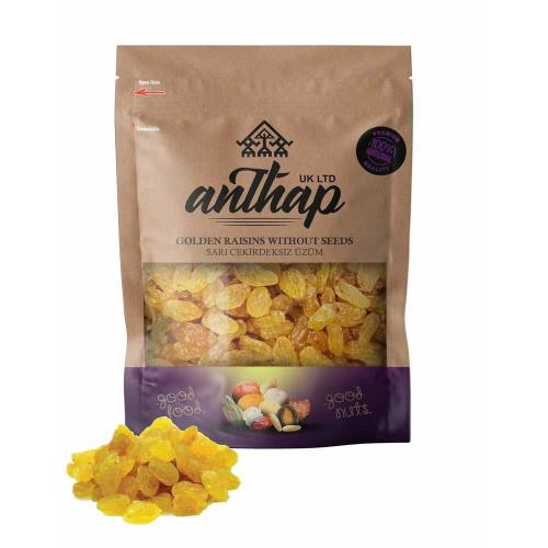 Anthap Golden Raisins Without Seed (Sari Cekirdeksiz Sultana Kuru Uzum) 150gr
