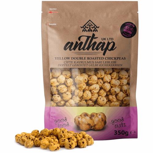 Anthap Yellow Double Roasted Chickpeas (Cifte Kavrulmus Sari Leblebi) 300 Gr