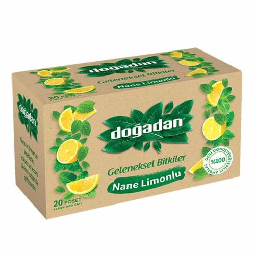Dogadan Green Tea with Mint and Lemon  20 Tea Bags