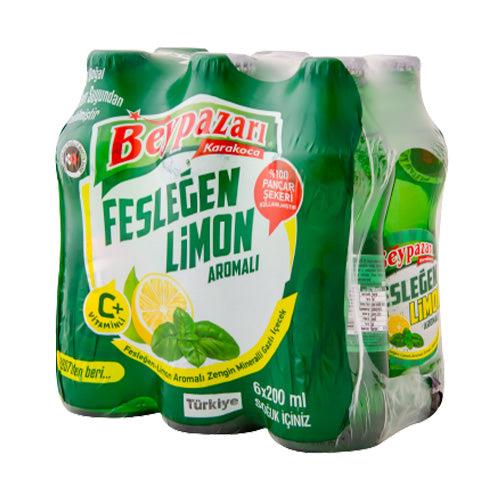Beypazari Basil Mineral Water With Lemon (Feslegenli Limonlu Maden Suyu) 6*200 ml