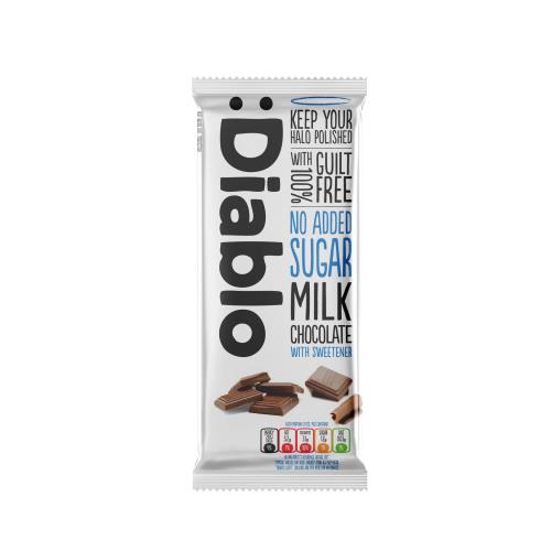 Diablo No Added Sugar Milk Chocolate 85g