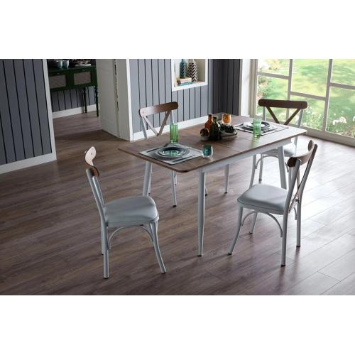 Essen Dining Table & Chair - White