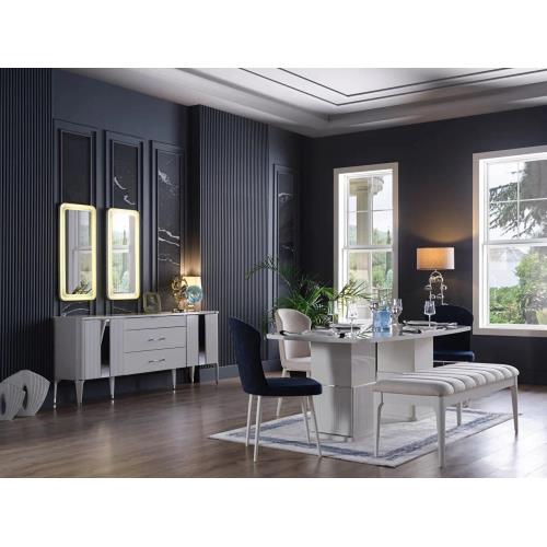 Arena Dining Table (Extendable) + Arena Chair (6265)