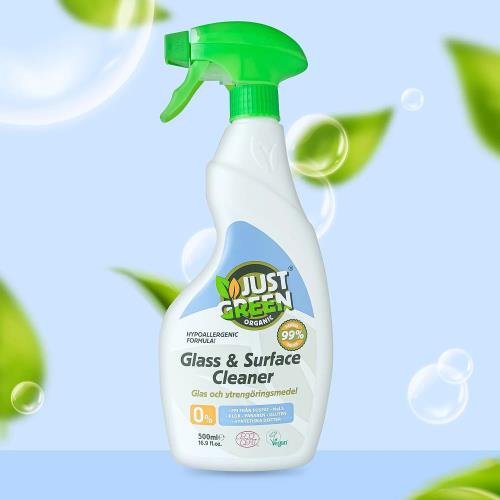 Just Green Glass & Surface Cleaner (Cam ve Yuzey Temizleyici) 500ml
