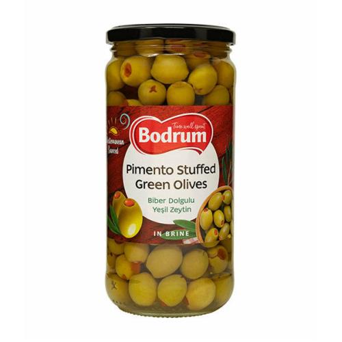 Bodrum Olives Stuffed With Pepper Paste (Biber Dolgulu Yesil Zeytin) 340g