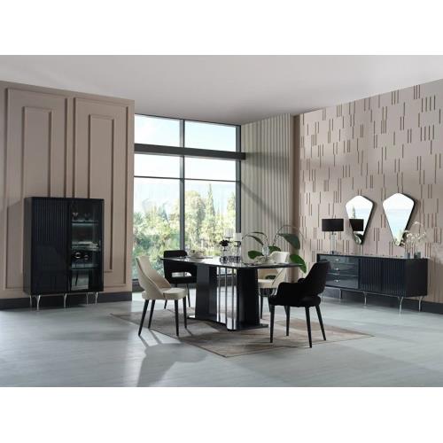Viola Dining Table (Fixed) + Viola Chair (6278)