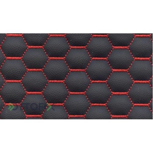 SESTO PRIME FABRIC 02 BLACK-RED (1 METER)