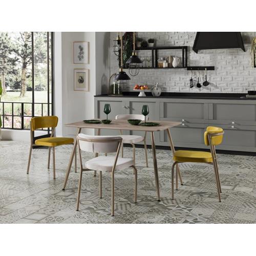 Marco Dining Table & Chair - Light Walnut
