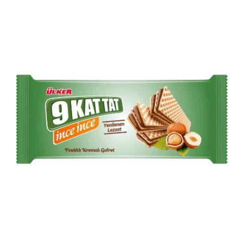 Ulker 9 Kat Tat Ince Ince Wafer with Hazelnut Cream 114 Gr