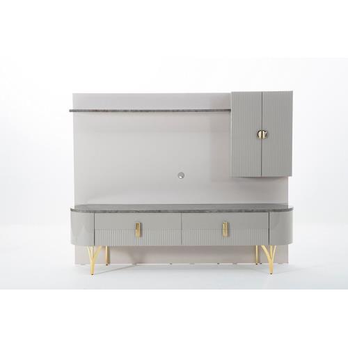 Serra TV (Long Shelf Module) - Gold
