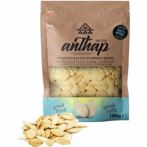 Anthap Roasted Salted Yellow Pumpkin Seeds (Kavrulmus Tuzlu Kabak Cekirdegi) 130g