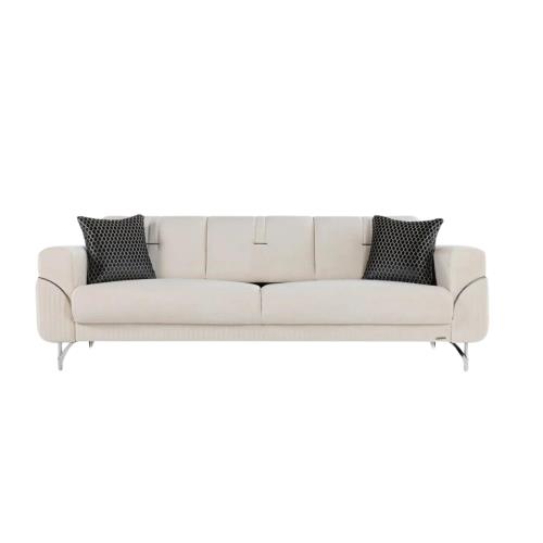 Serra 3 Seater Sofabed - Chrome