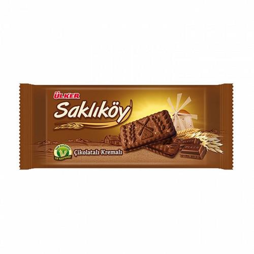 Ulker Saklikoy Chocolate Cream Whole wheat  Biscuit (Cikolata Kremali Biskuvi) 100 gr