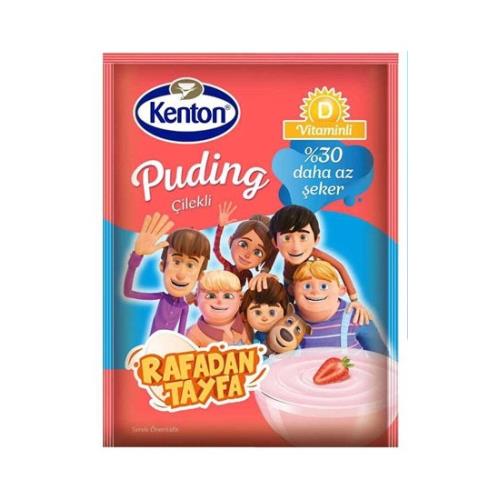 Kenton Pudding Sekeri Azaltilmis D-Vit Cilekli 100g
