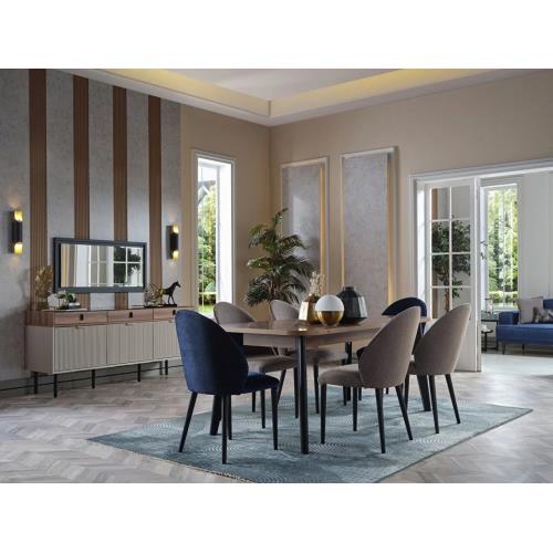 Talia Dining Table (Fixed) + Talia Chair (6261)