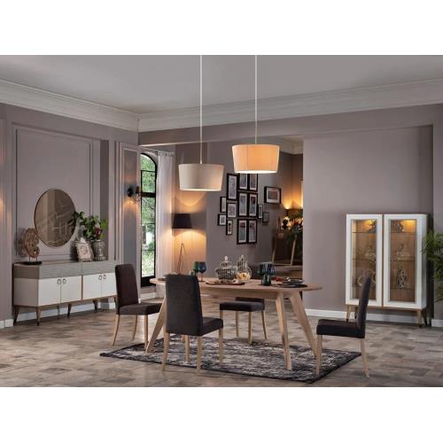 Lena Dining Table (Fixed) + Lena Chair (6219)