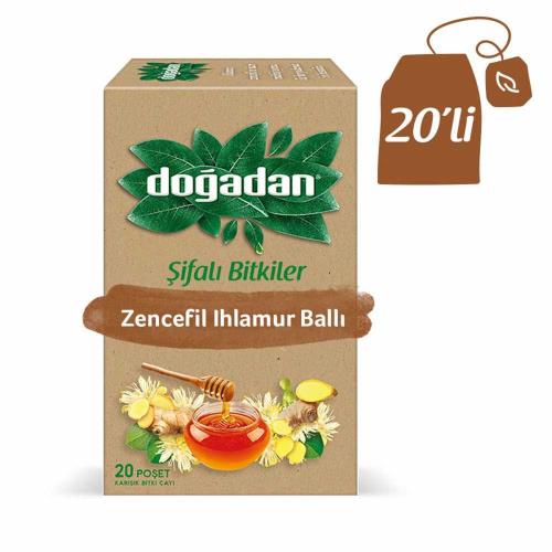 Dogadan Ginger Linden with Honey (Zencefil Ihamur Balli Cay) 20 Tea Bags