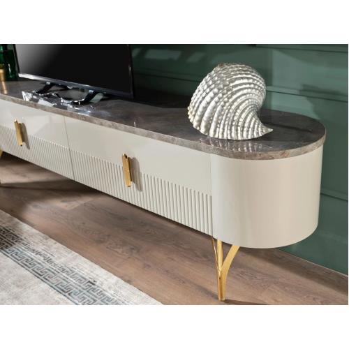 Serra Mini TV Table - Gold