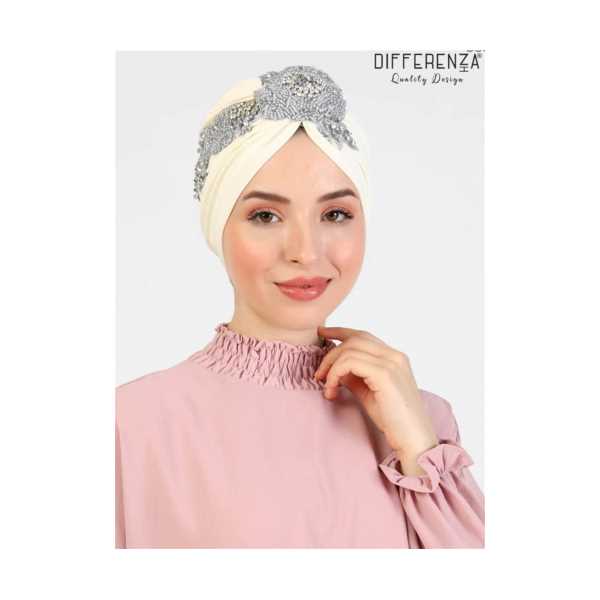 HIJAB MUSLIM WOMEN HEAD TURBANS SCARF HAND EMBROIDERED BONNET WEDDING 
